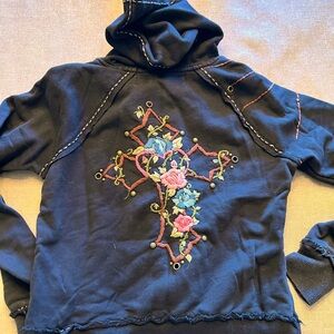 Super beautiful unique hand embroidered miss me hoodie